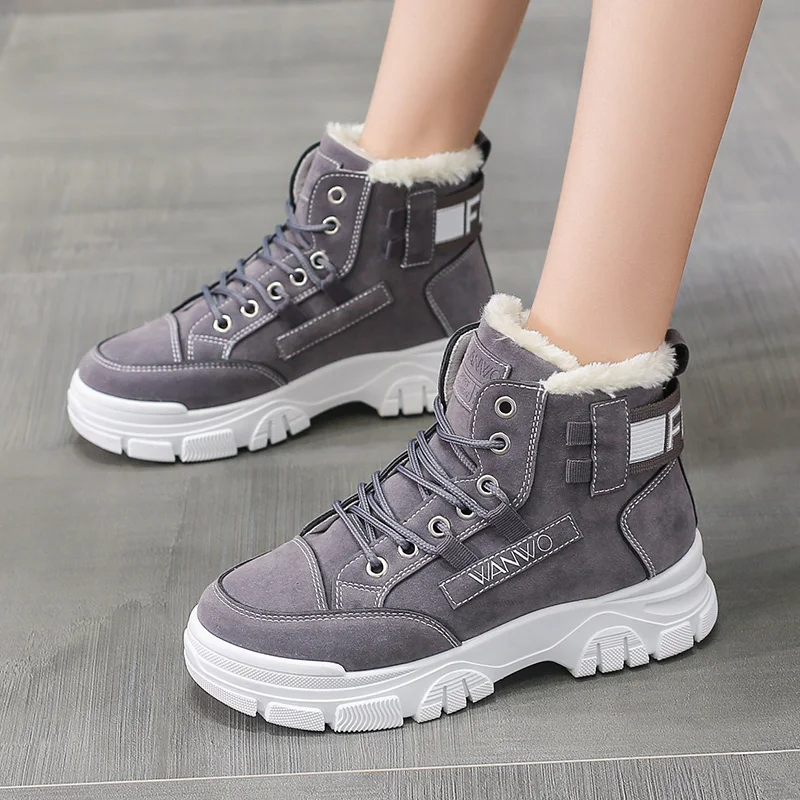 

Platform Winter Shoes Women Snow Boots Sneakers Warm Comfy Shoes for Girls Women Ankle Boots Platform Shoes Women Trainers