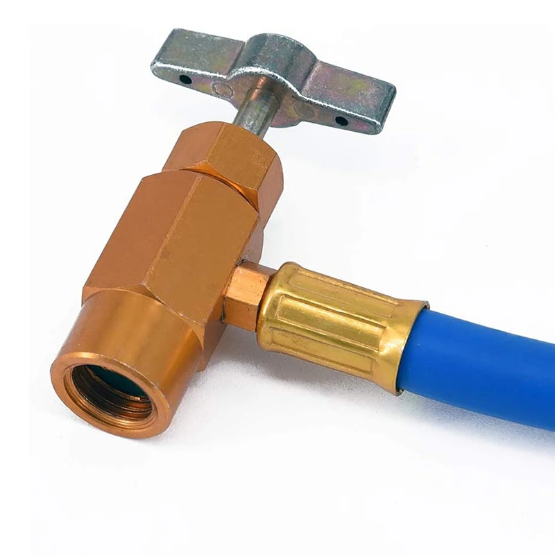 R134A AC хладагент перезарядки шланг комплект с измерительным манометром и 1/2 дюйма