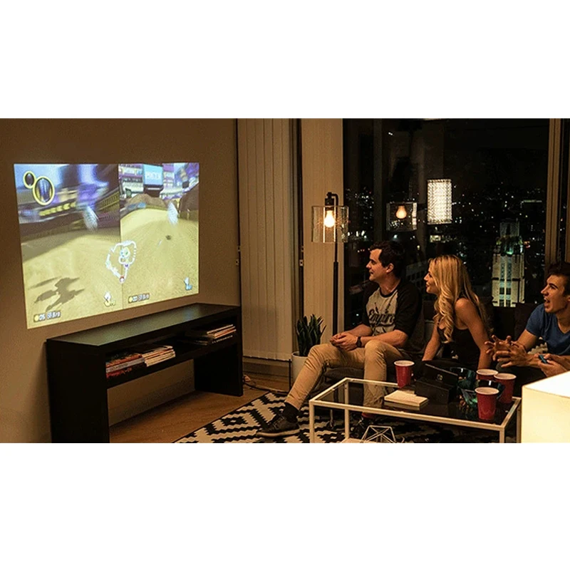 Портативный игровой проектор HD 120 дюймов с большим экраном длительный срок