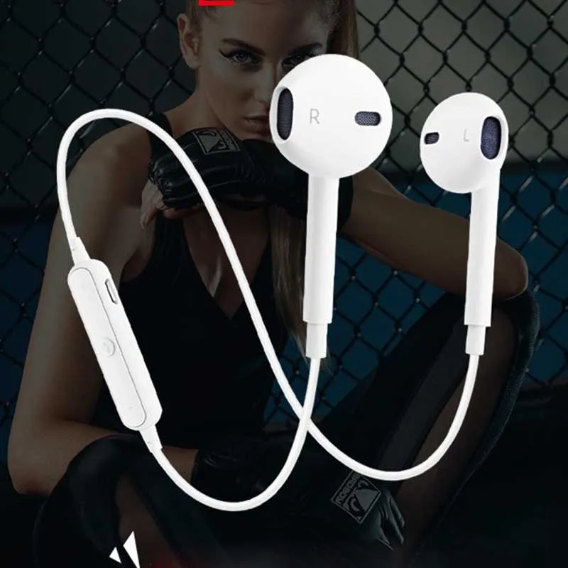 S6 Bluetooth наушники спортивные наушники беспроводные наушники спортивные наушники с микрофоном игровая гарнитура для iphone samsung