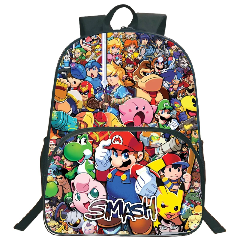 Рюкзак Братья Марио для детей аниме школьные ранцы мальчиков и девочек детский