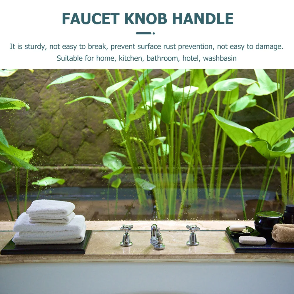 

5Pcs Hot Cold Knob Handle for Home Kitchen Bathroom Washbasin Sink
