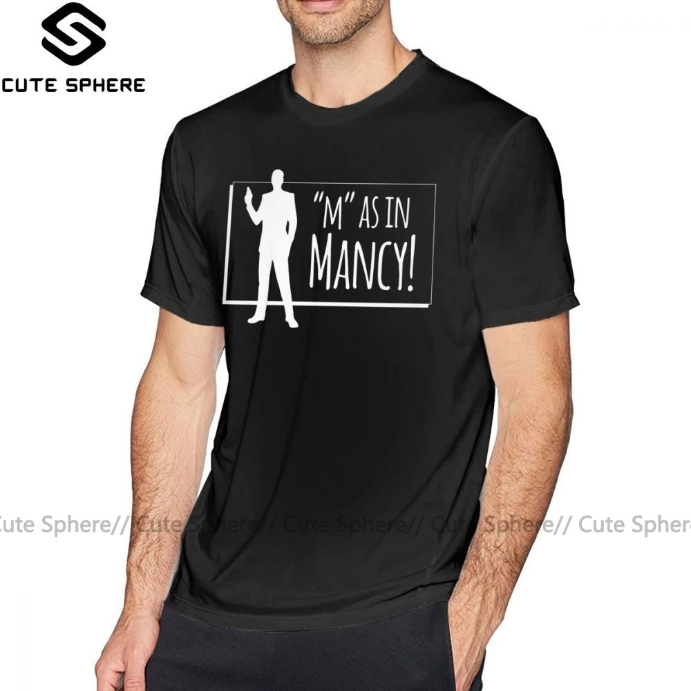 

Футболка Archer M As In Mancy, Мужская футболка с графическим рисунком, милая Пляжная футболка с коротким рукавом, 100 хлопок