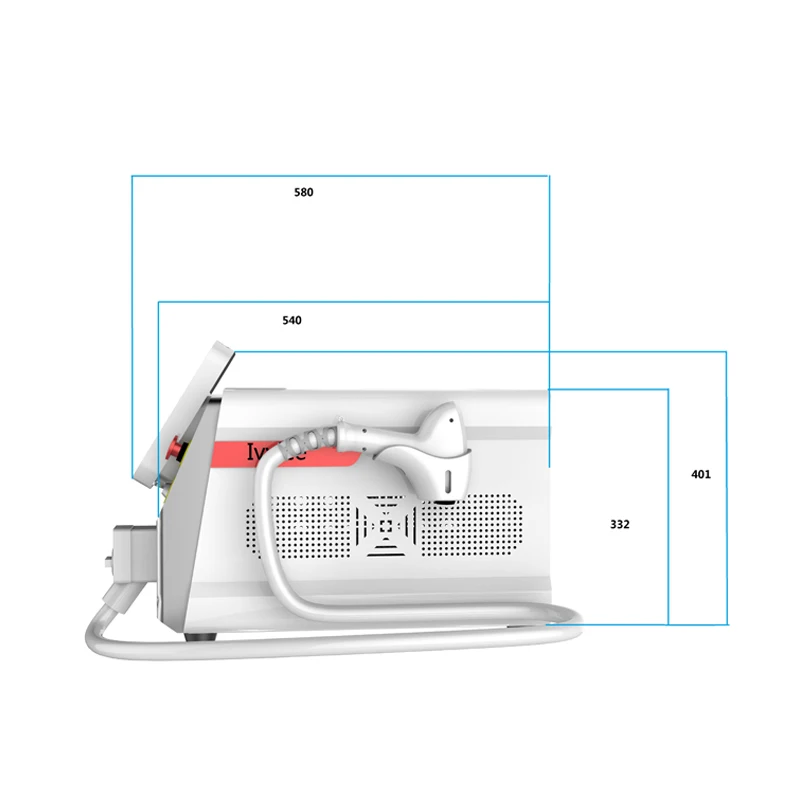 OEM ODM PVC ABS пластиковая оболочка для портативного диодного лазера ipl машина удаления волос 808