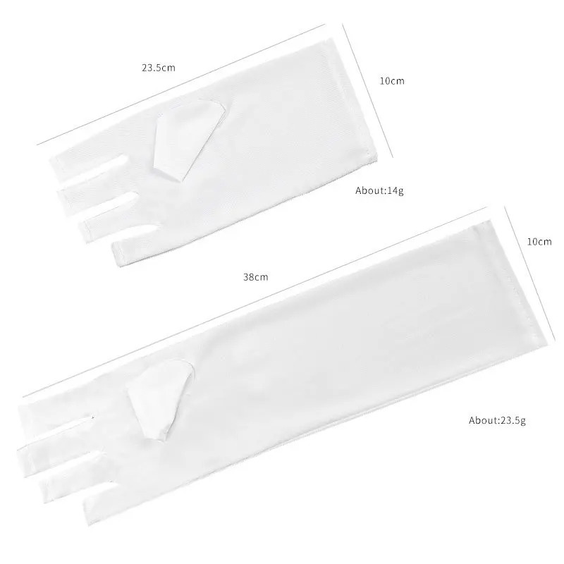 

1 Pair of Manicure Tools UV Protection Nail Phototherapy Gloves, Sunscreen Black Long and Short White UV Protection Gloves