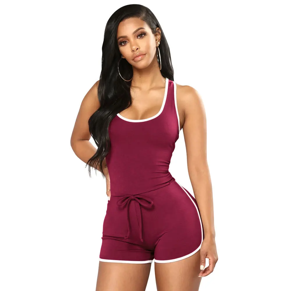 

2020 Women Playsuits Jumpsuit Female Skinny Sports Pants Sexy Workout Clothes Fitness Running Gym Sport Clothes Rompers