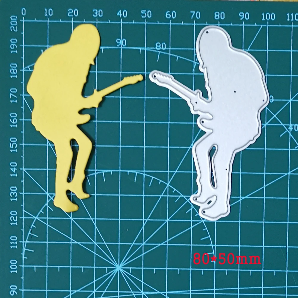 Басист Бэт поп-музыки металлический Трафаретный вырубной штамп для трафарет