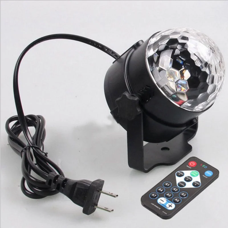 Диско светильник s вращающийся шар RGB светодиодный сценический удаленный