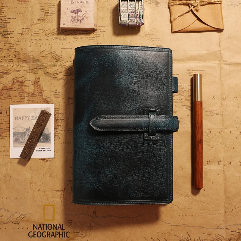 

Блокнот путешественника планировщик журнал ручной работы многофункциональные блокноты A6 Обложка Кожаная Закладка Подарок 2021 ежедневник к...