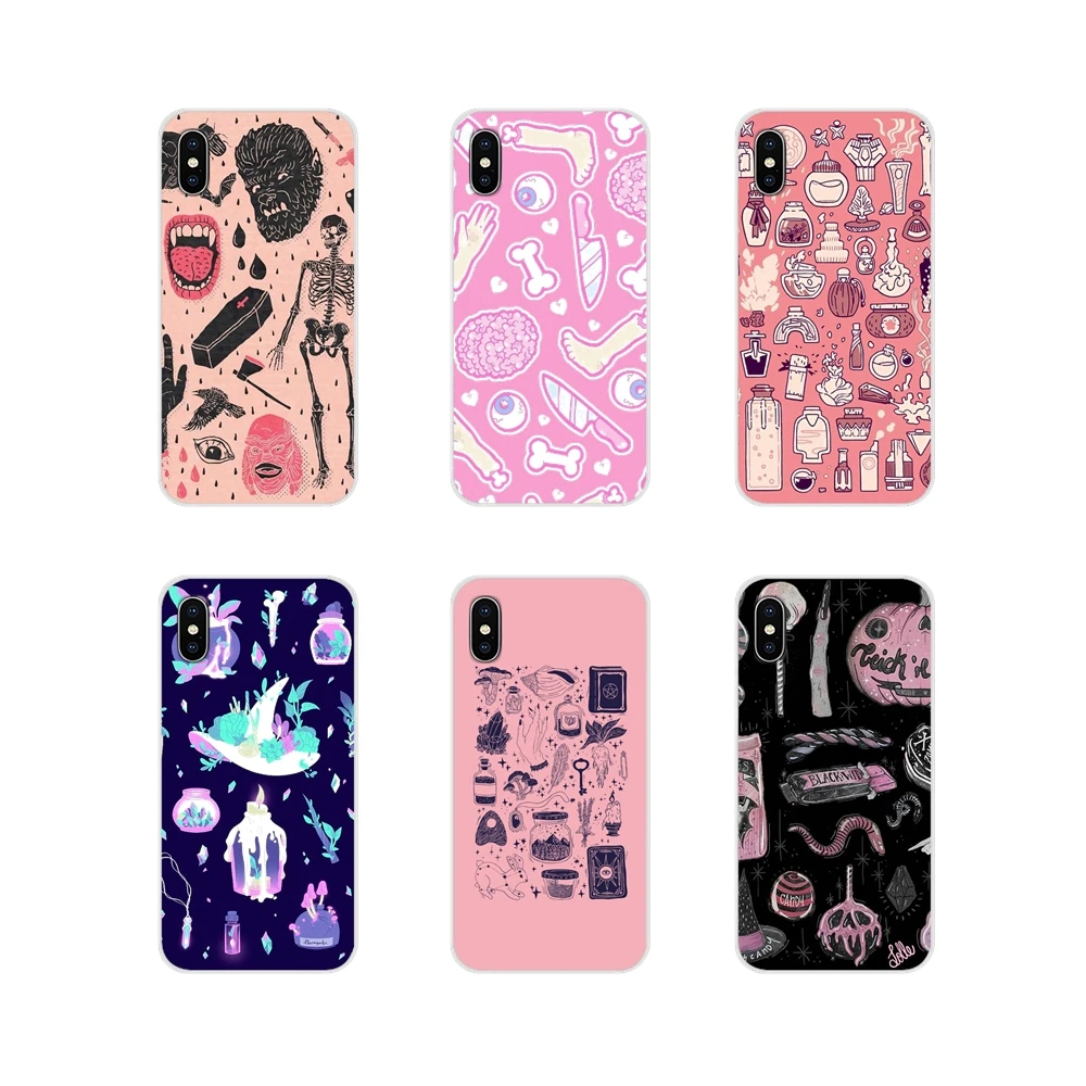 Мягкий прозрачный чехол Girly Pastel Witch Goth Sweet для Huawei Honor 4C 5C 6X 7 7A 7C 8 9 10 8C 8S 8X 9X 10I 20 Lite