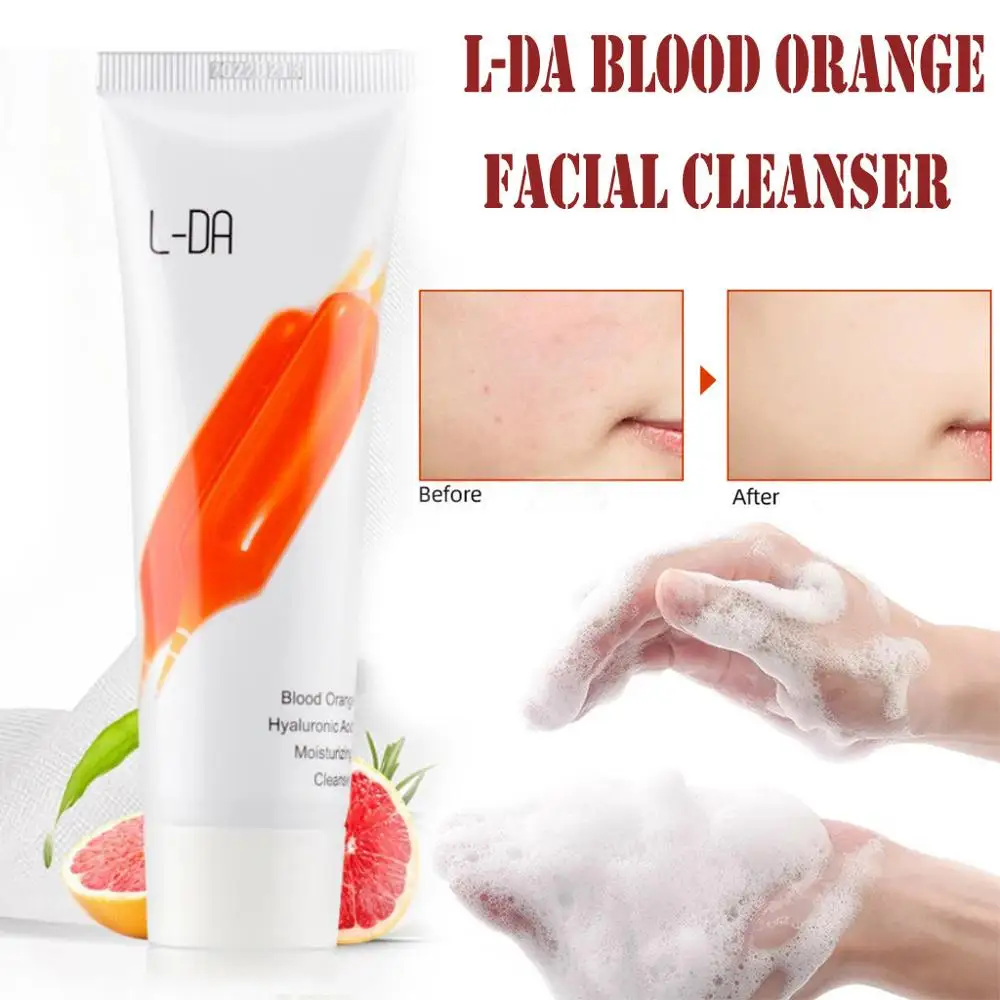 80 г отбеливающая молочная пена для лица L-DA оранжевая эссенция крови отбеливания