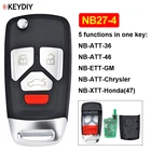 Фонарь с 4 кнопками, многофункциональный пульт дистанционного управления KD серии NB для KD900 KD900 + URG200 фонарь (все функциональные чипы в одном ключе)