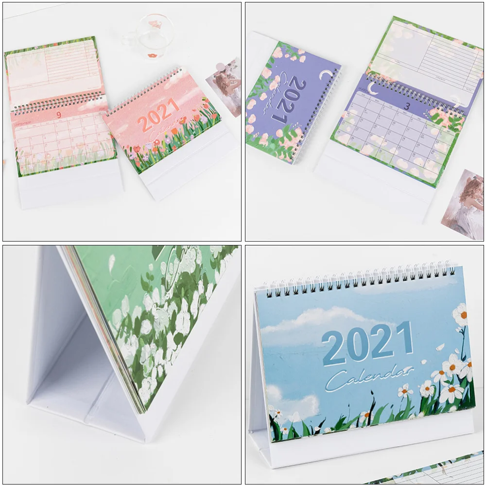 

1pc Mini Desk Calendar Schedule Paper Calendar (Random Style)