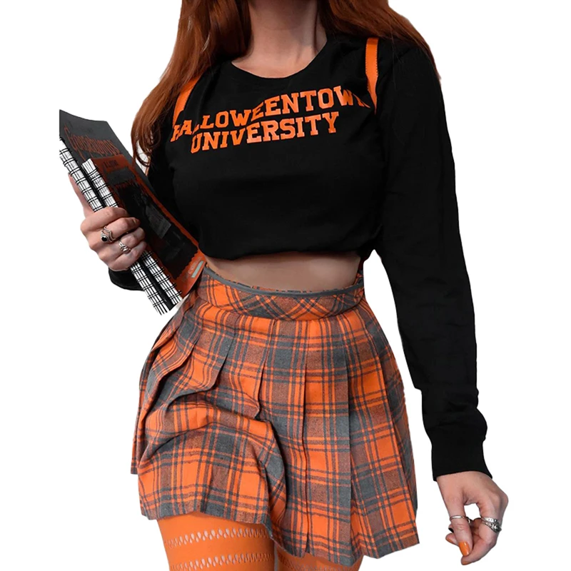 

Preppy Harajuku A-Line Mini Plaid Dance Skirts Girl y2k High Waist Pleated Sailor Korean Kawaii Sweet School Uniform Skirts