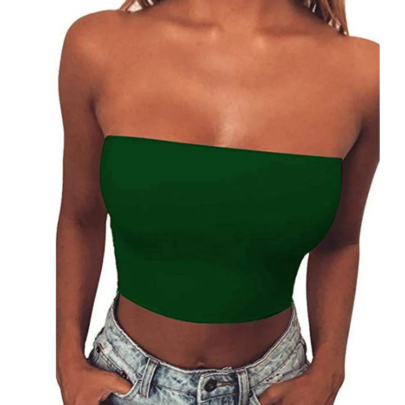 Женская Повседневная майка на бретельках блузка-бюстье без рукавов женская