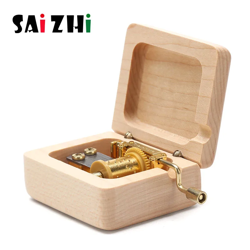 Saizhi Wood Music Children Musical Hand Instrument Boxes for Christmas Happy Birthday New Year Gift Toy Decoration | Игрушки и хобби