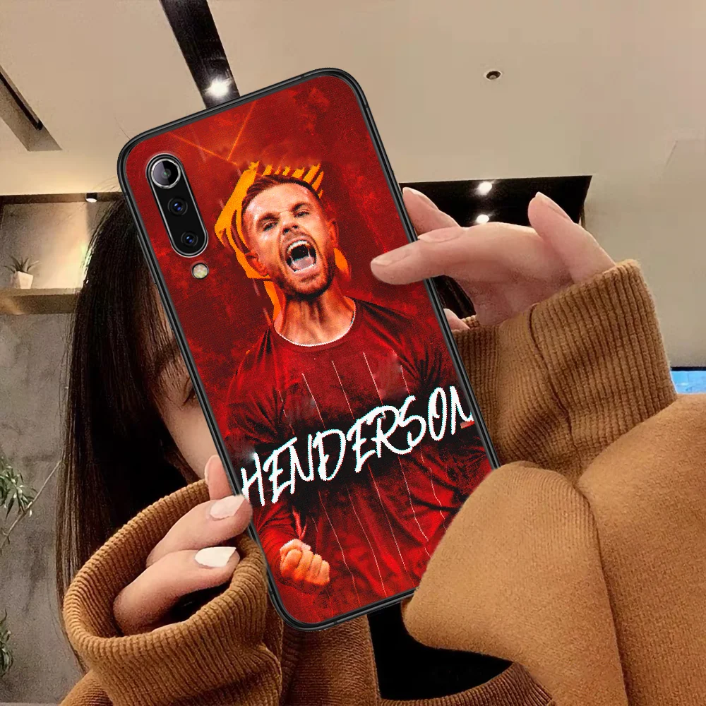 

Jordan Henderson Soccer Football Phone Case For Xiaomi Mi Note 10 A3 9 MAX 3 A2 8 9 Lite Pro Ultra black Cell Fashion Coque