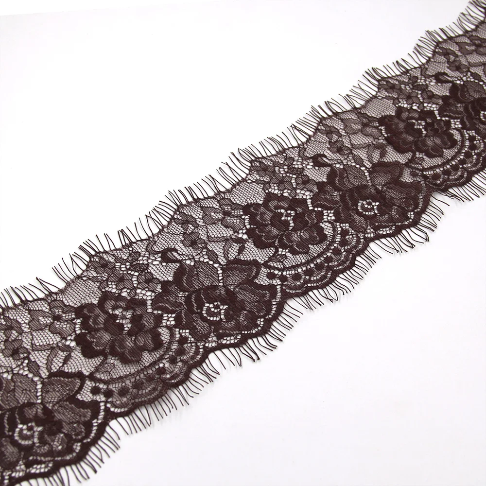 3 м Мягкие Цветочные Классические ресницы кофейное кружево отделка украшения