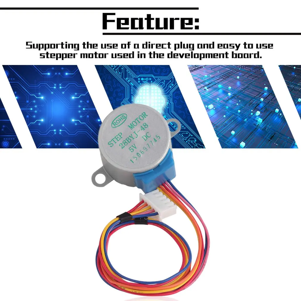 Новый профессиональный 1 шт. Шестерни шаговый мотор редуктор постоянного тока 5V 4