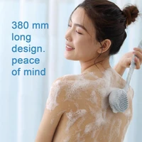 bath brush multifunctional silicone with long handle double sided back scrubber bathtub brush skin massage health shower tool