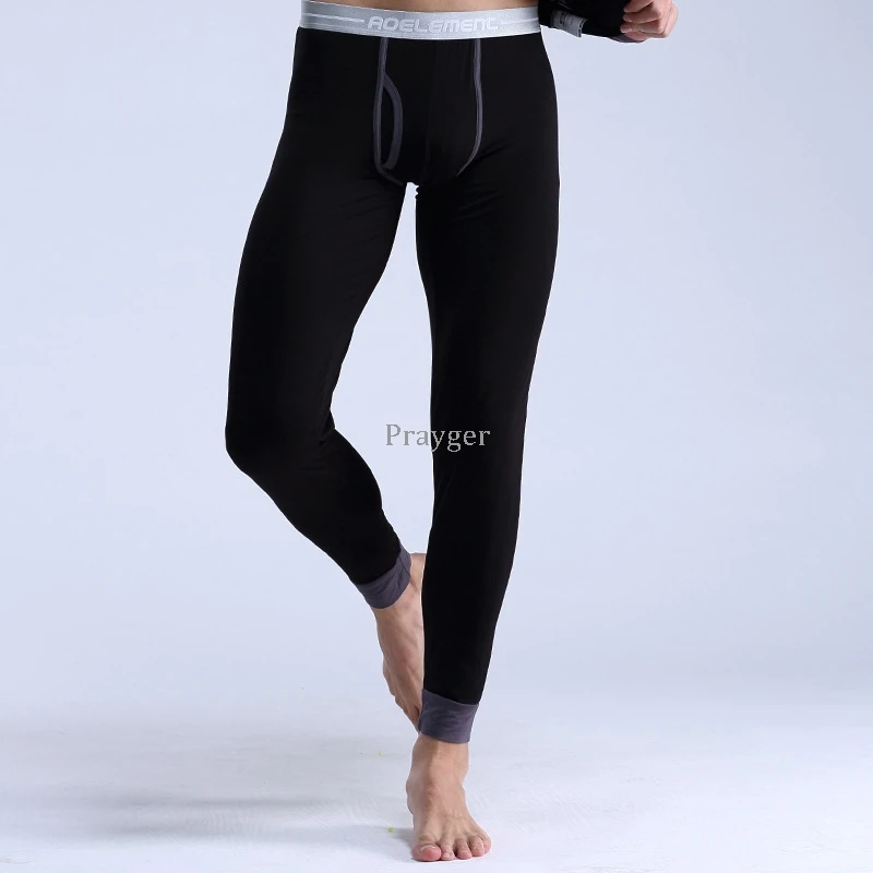 Men Thermal Underwear Winter Buttoms Breathable Modal Warm Body