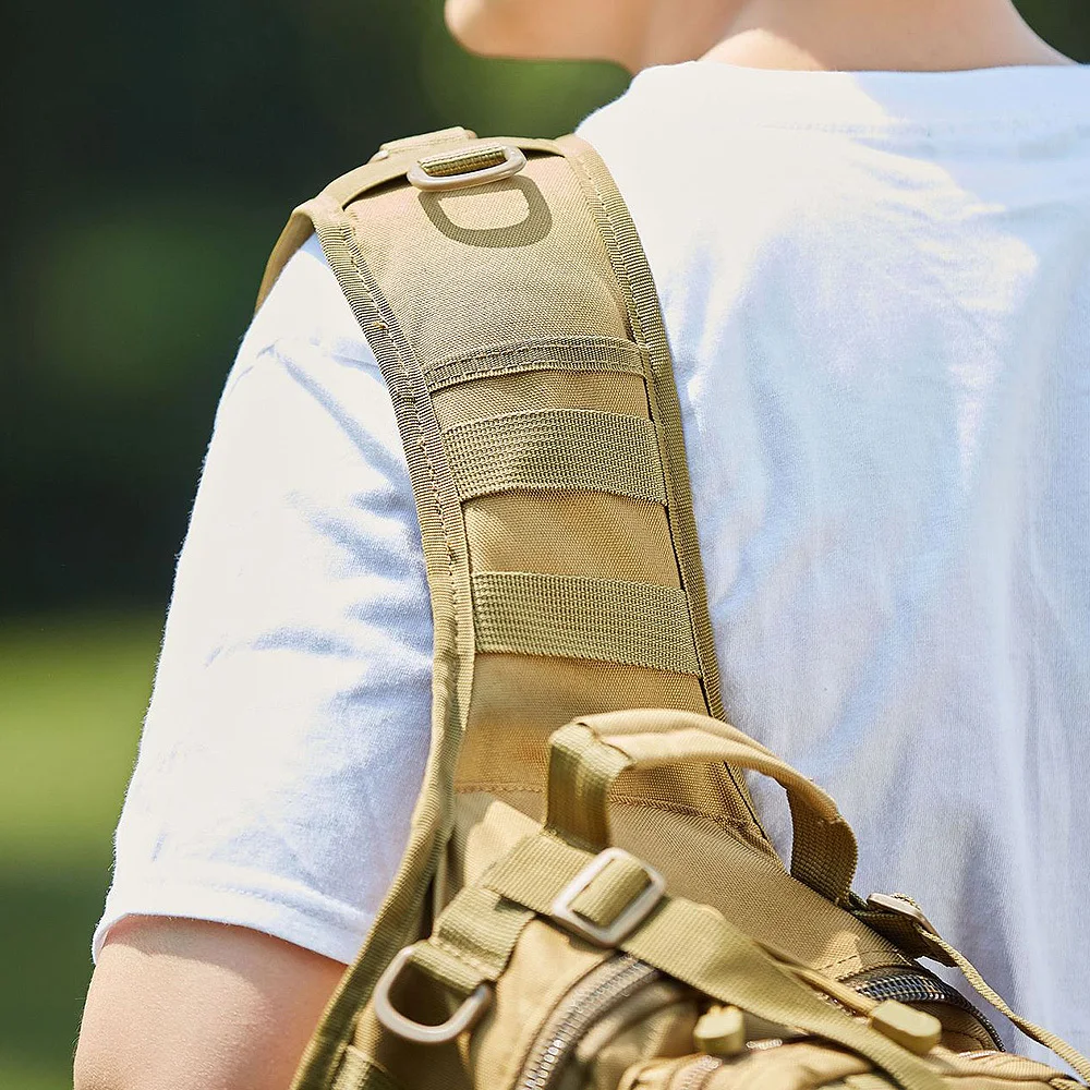 Мужская маленькая нагрудная сумка для путешествий походная через плечо рюкзак