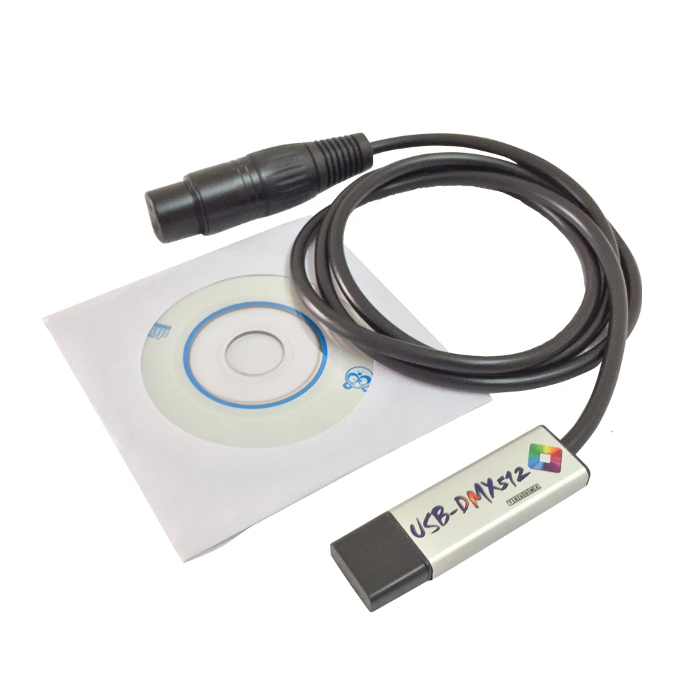 USB к DMX512 адаптер интерфейса светодиодный DMX студийный компьютер ПК контроллер