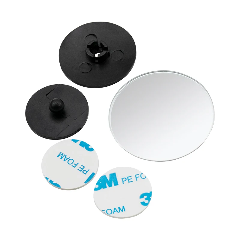 Вращающееся на 360 градусов круглое зеркало без оправы для слепых зон