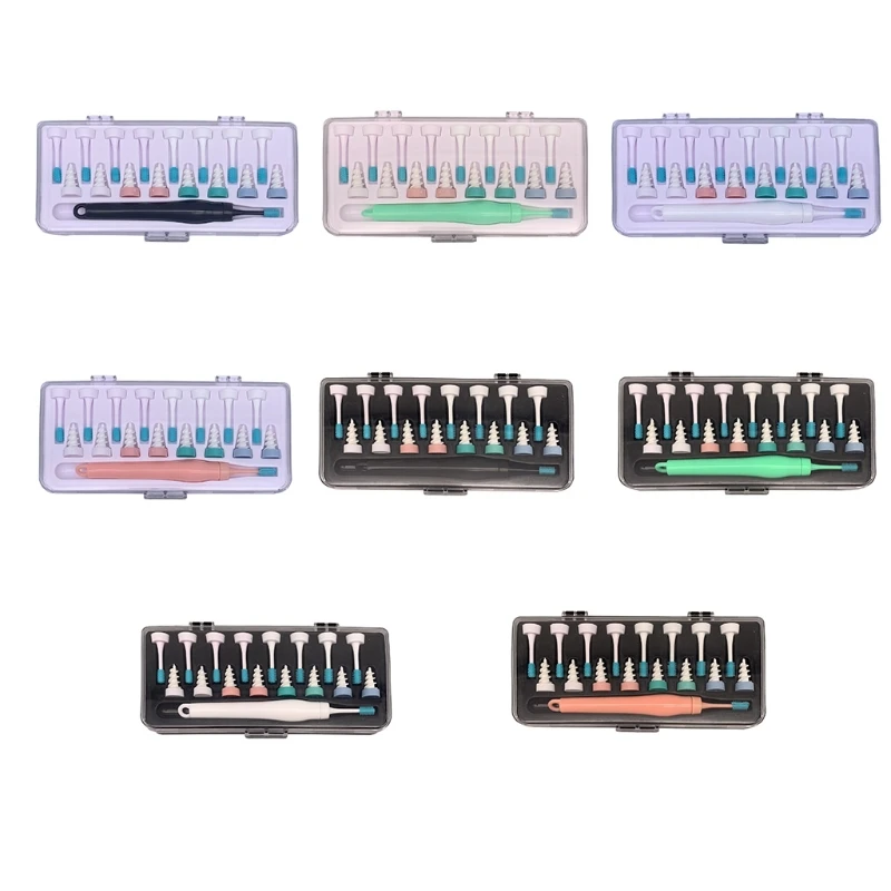 

Ear Wax Remover | Spiral Ear Cleaning Tool, Soft Silicone Earwax Removal Tool with 16 Replacement Heads