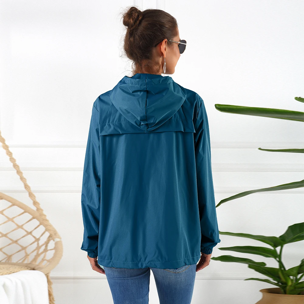 Женское пальто с длинным рукавом водонепроницаемые куртки капюшоном весна 2020