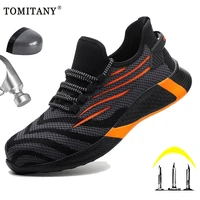 work safety shoes men brand anti smashing steel toe cap puncture proof zapatos hombre lightweight sneaker work boots men size 50