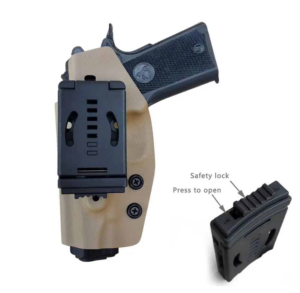 Чехол для пистолета PoLe.Craft OWB KYDEX Подходит для: Colt Commander 1911 45 / 9 мм 4 5 дюйма M1911 PT1911