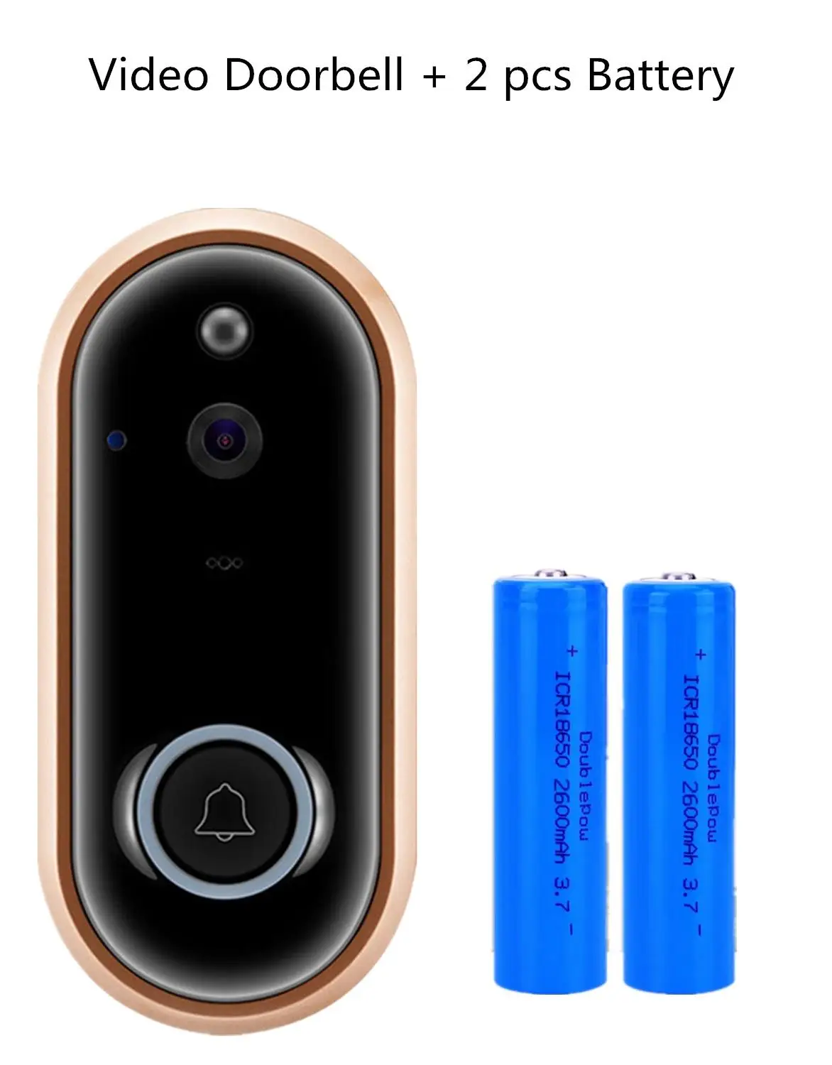 Белый Vikewe беспроводная WiFi видеокамера на дверной звонок 1080P двухсторонняя видеодомофон дистанционная визуальная запись умная домашняя охранная система - Название цвета: Белый
