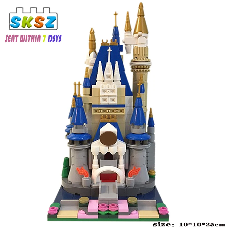 

Серый милый мини-замок для девочек, архитектура «сделай сам», строительные блоки, знаменитая сказка, имитация замка, модели, кирпичи, детски...