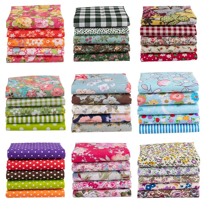 

1Pc 25*25cm Colourful Cotton Fabric Cloth Sewing Patchwork Assorted Pre Cut Fat Quarters Bundle DIY Handmade Craft Material New