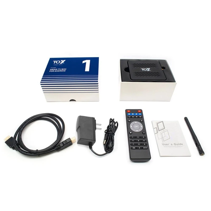 

2020 New TOX1 Android- 9.0 4GB RAM- 32GB ROM WiFi Bluetooth-compatible Smart TV 4k HD- Set-Top Box Quad-Core Media Player 1000M
