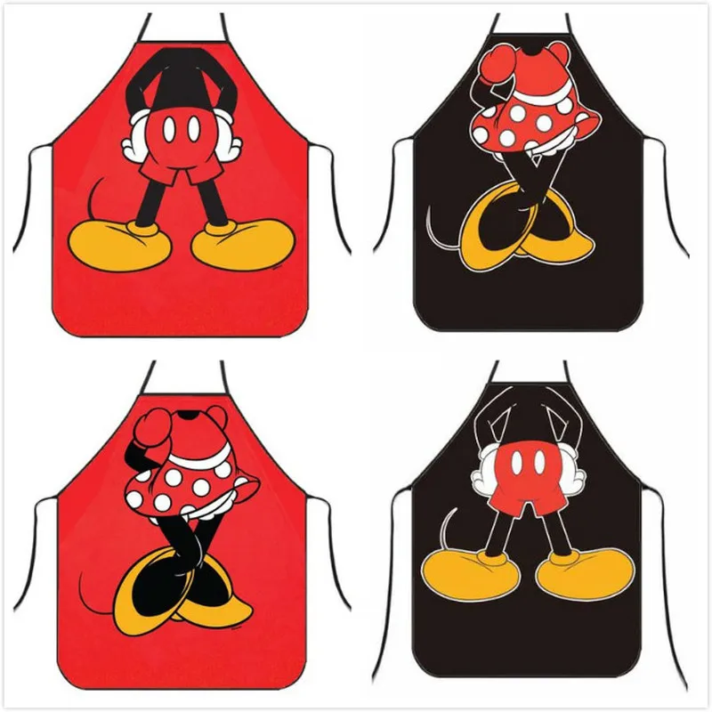 Disney мультяшный фартук Микки Маус Минни водонепроницаемый маслостойкий с принтом