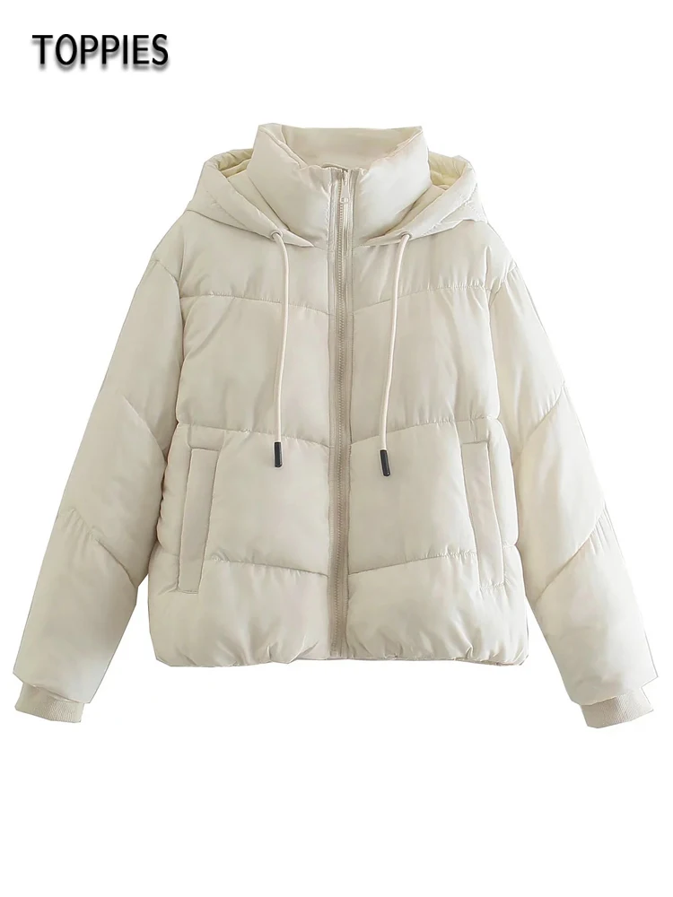 

Женская Стеганая куртка Toppies, теплая однотонная парка на зиму, 2021