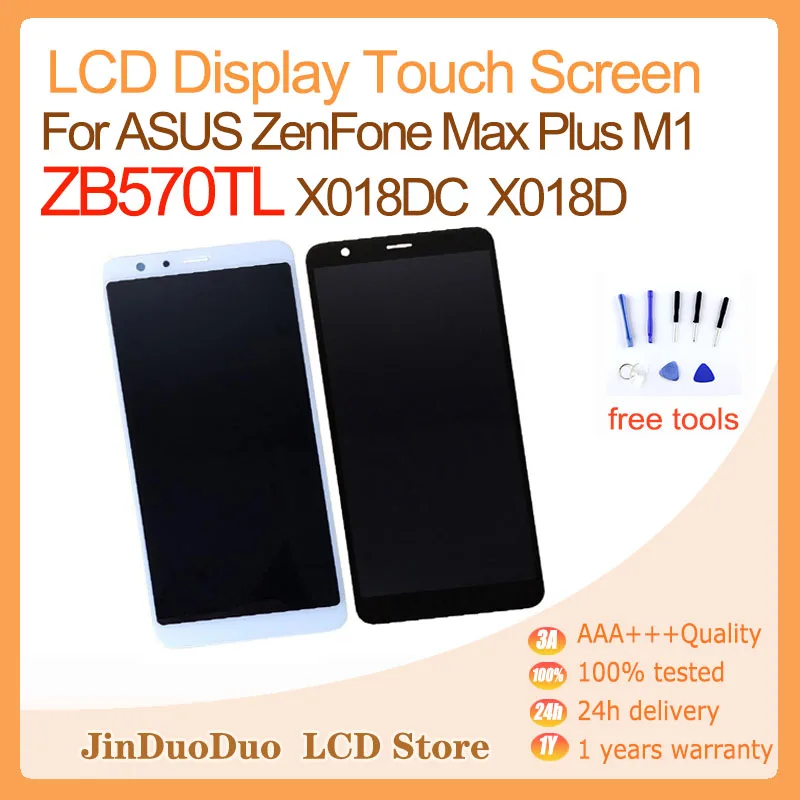 

5.7"Original For ASUS ZenFone Max Plus M1 ZB570TL LCD Display TouchScreen Digitizer Assembly For Asus zb570tl Display with Frame