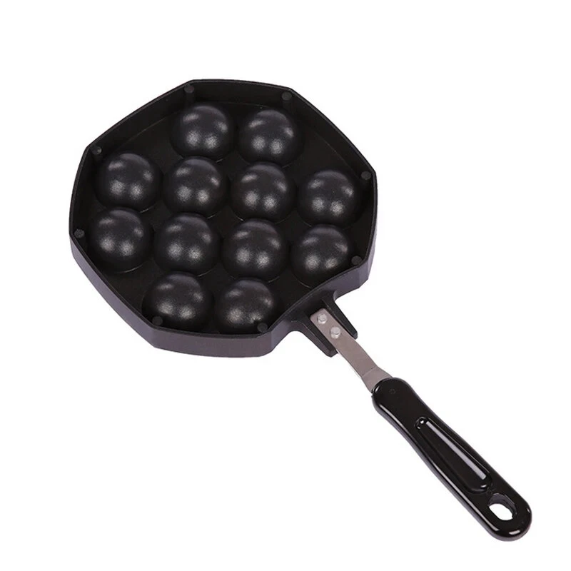 Baking Tray Takoyaki Grill Pan 12 Holes Octopus Maker Stove Cooking Plate For Kitchen Night Market Household |