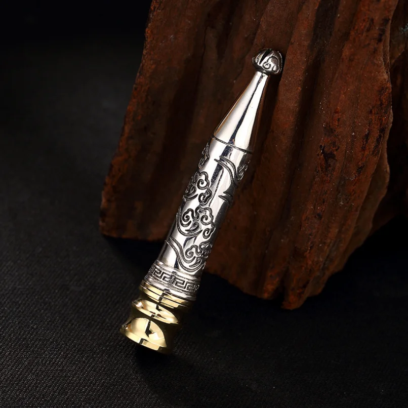 Кулон-фильтр для сигарет из стерлингового серебра S925 пробы Серебряный фильтр