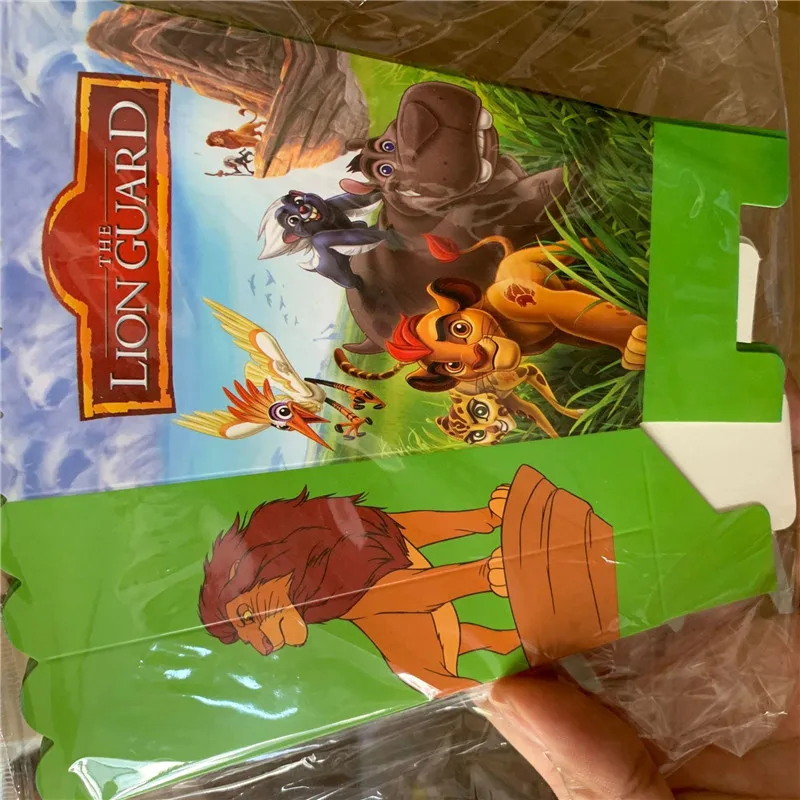 6 шт. одноразовые коробки для попкорна в виде льва|Одноразовая посуда вечеринок| |