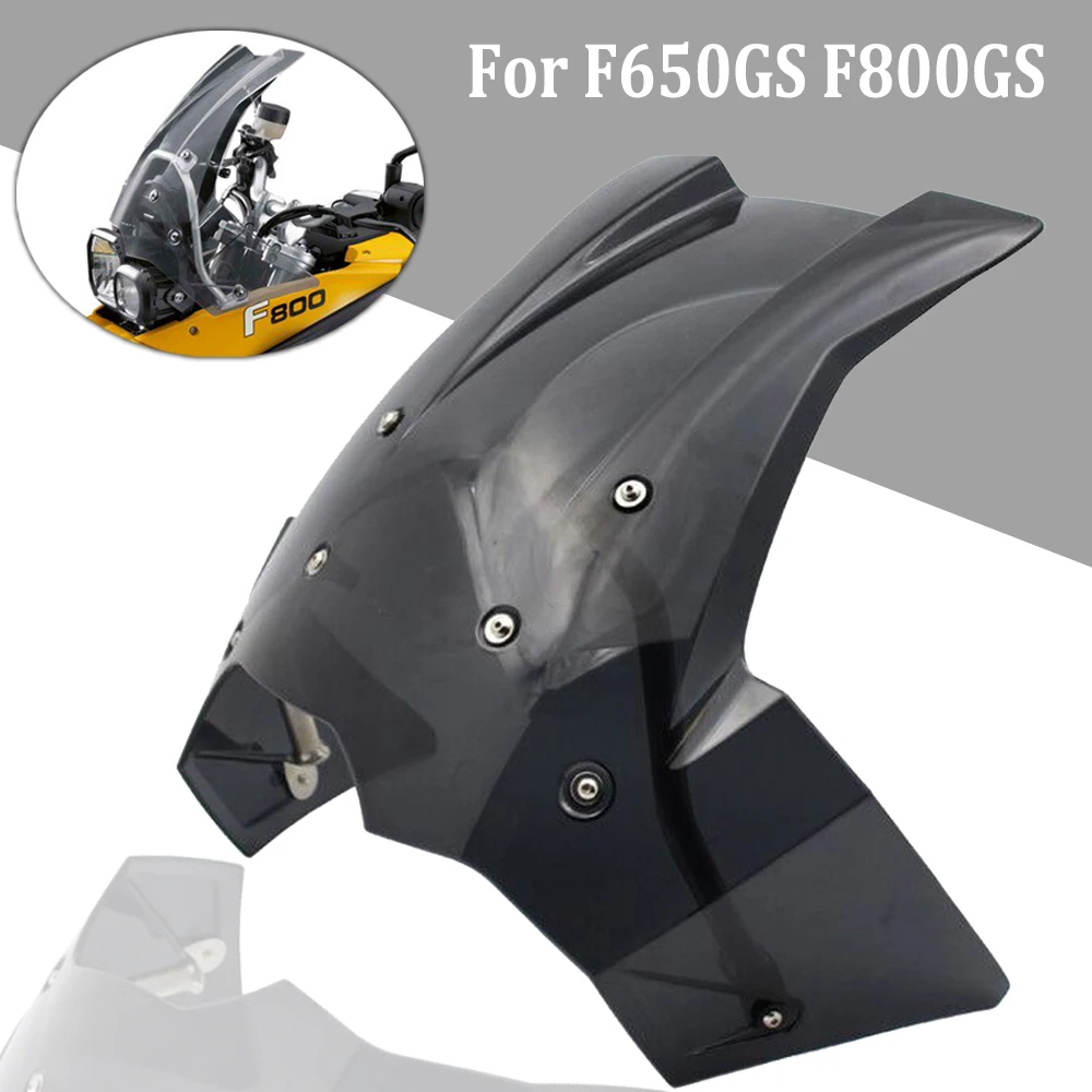 

Windshield For BMW F800GS F650GS F800 F650 GS Motorcycle Windscreen ABS Wind Deflector With Mounting Bracket 2008-2017 F 800 GS