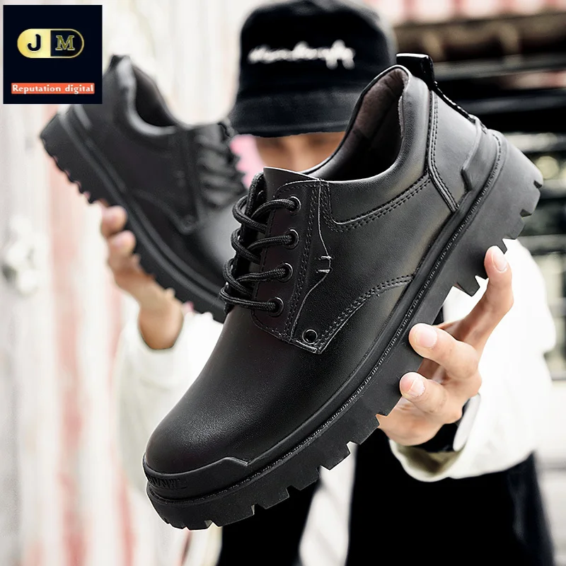 

Martin boots men's low cut spring and autumn 9811 casual leather shoes men's British style leather summer wild short paragraph