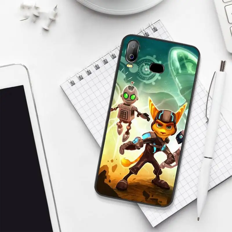 HPCHCJHM Ratchet &amp Clank Insomniac Games TPU черный чехол для телефона Корпус Samsung A10 A20 A30 A40 A50 A70 A71 A51