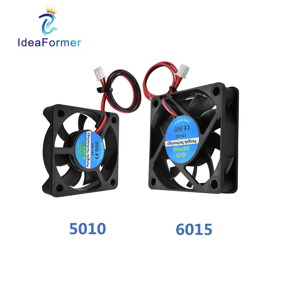 Кулер для 3D принтера Reprap J-head Hotend 5010/6015 12 В 50*50*10 мм 60*60*15 | Компьютеры и офис