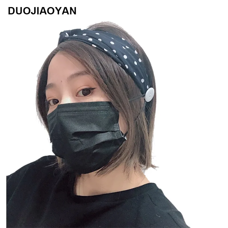 Женская лента для волос с пуговицами эластичная фитнес-спорт Йога 2020 | Красота и