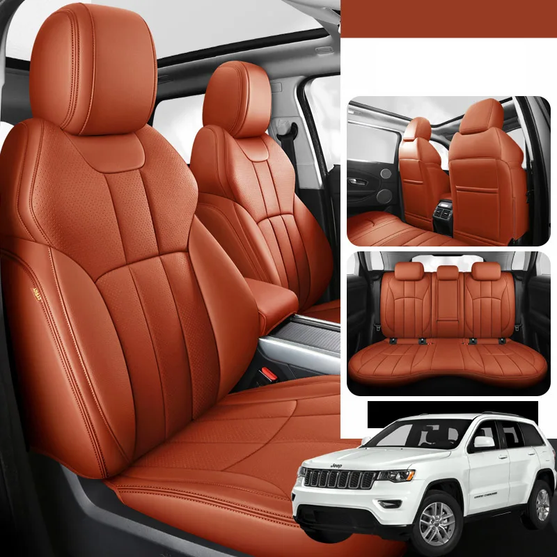 

Genuine Leather Car seat cover set For Jeep Grand Cherokee wk2 Interior details automotive goods auto accessories in the salon