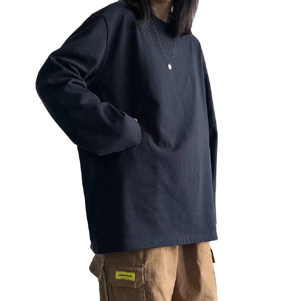 Футболки женская с длинным рукавом оверсайз Повседневная Базовая однотонная