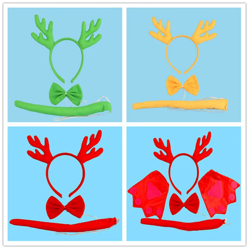 Новинка рога животных дракона Повязка На Голову галстук бабочка хвост рукавицы